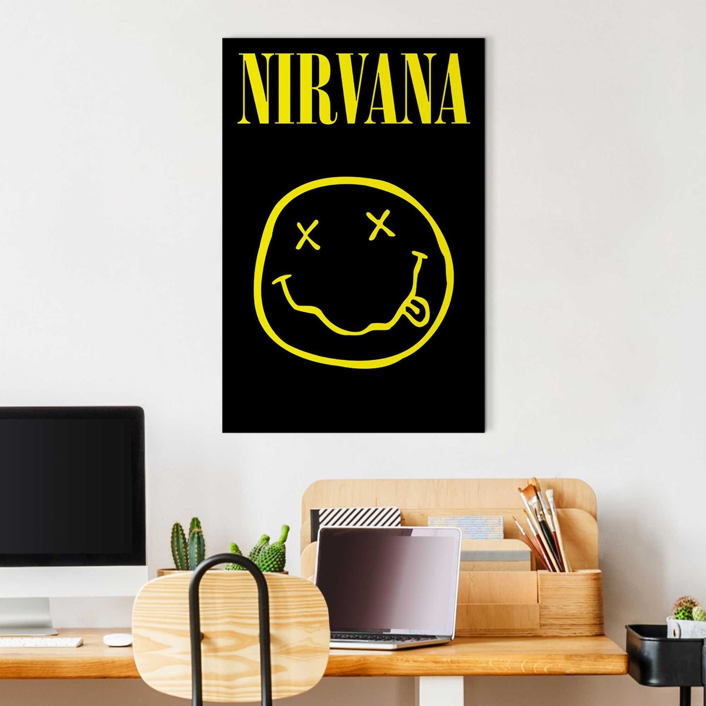 Wall Art Panel Nirvana smiley 90x60