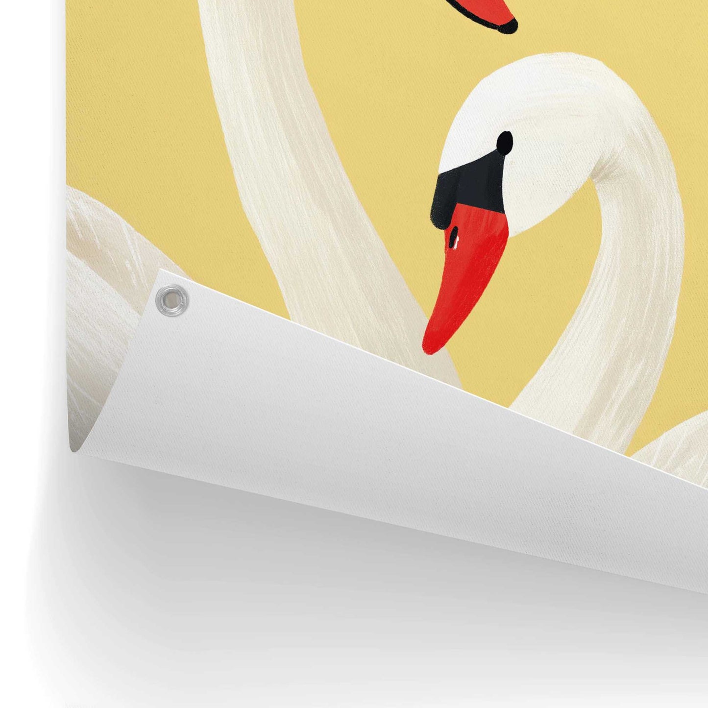Outdoor Art Swans in love 70x50