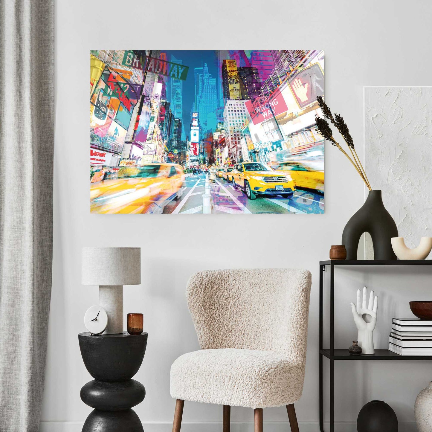 Plexiglass Busy time in New York 70x100