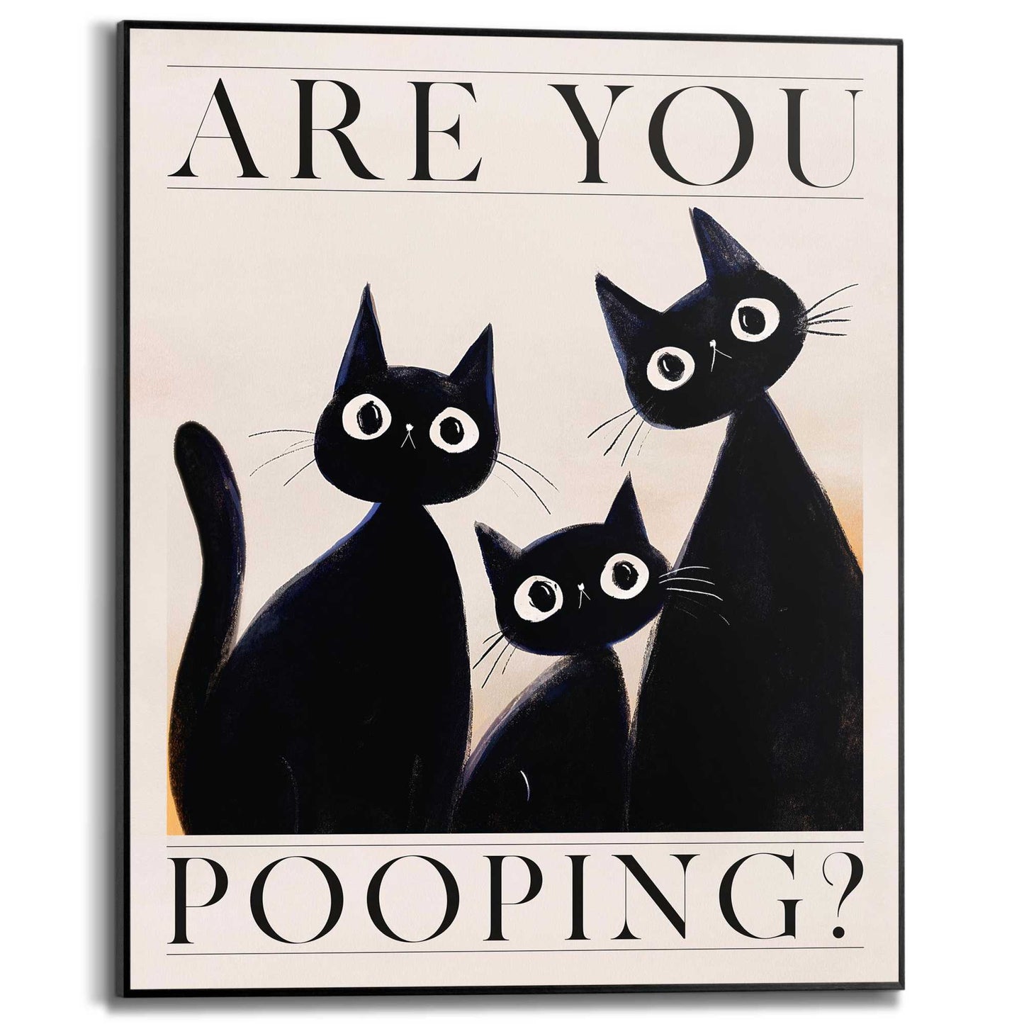 Framed Poster Cat company 50x40