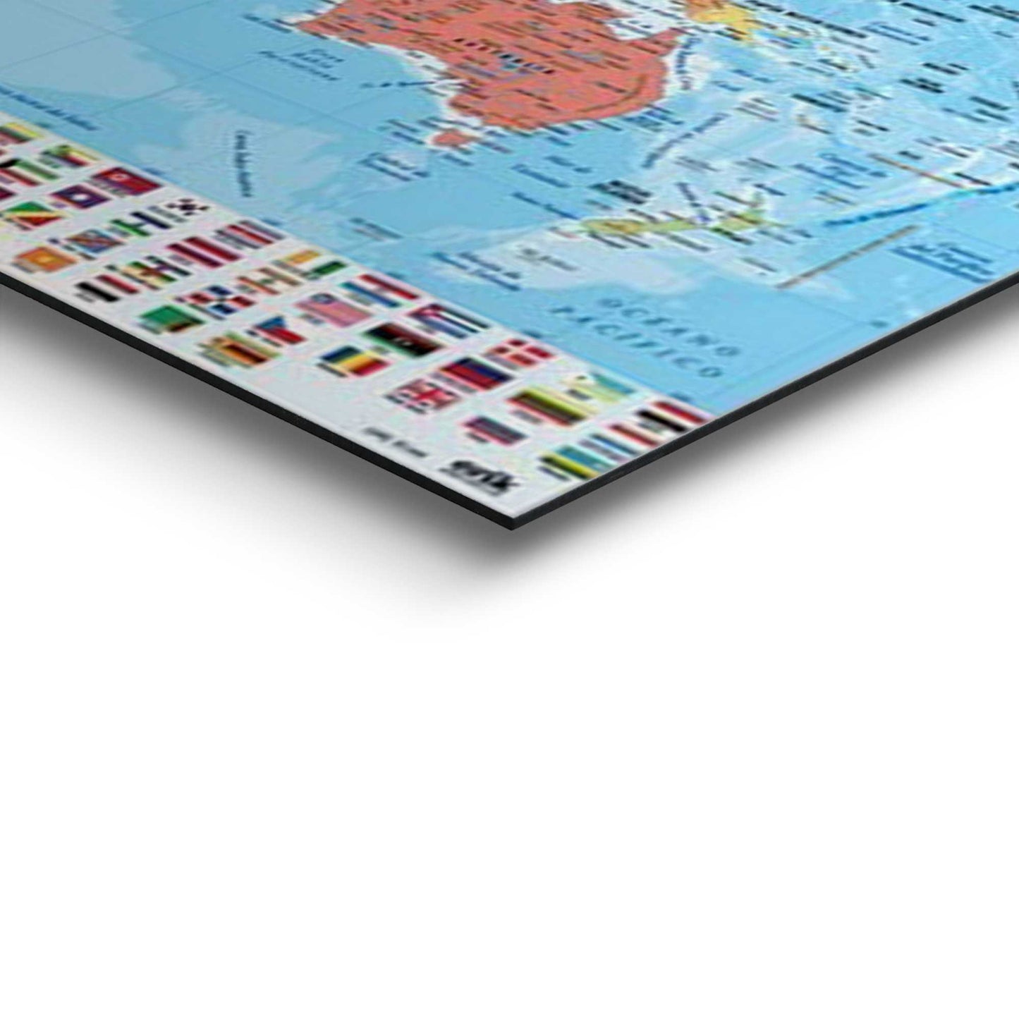 Wall Art Panel World map in Spanisch 60x90