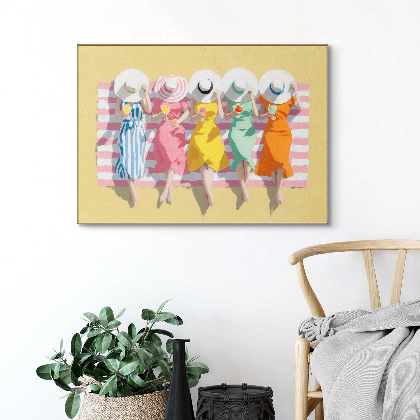 Framed Poster Cocktails on the beach 50x70