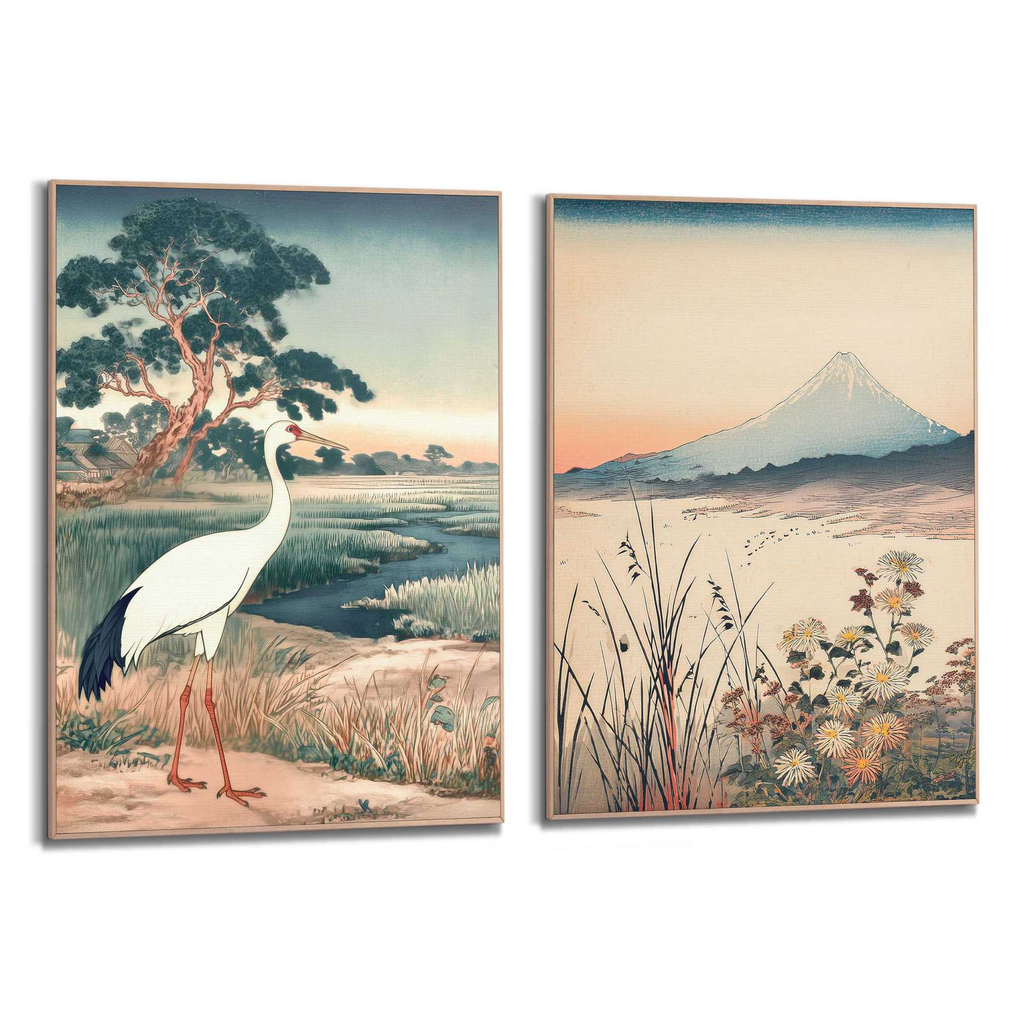 Framed Poster Japandi Set II 70x50 – Orangewallz