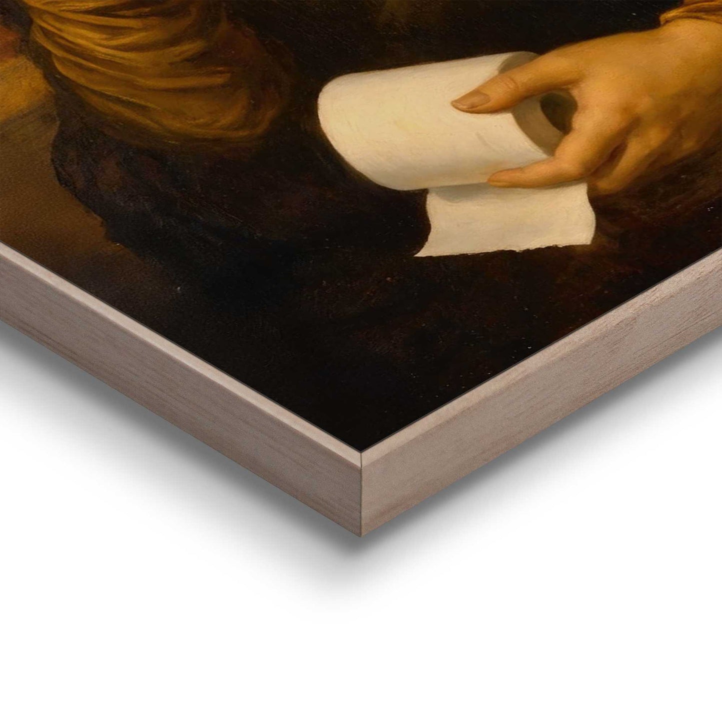 Framed Poster Mona Lisa - Bathroom Break 50x40