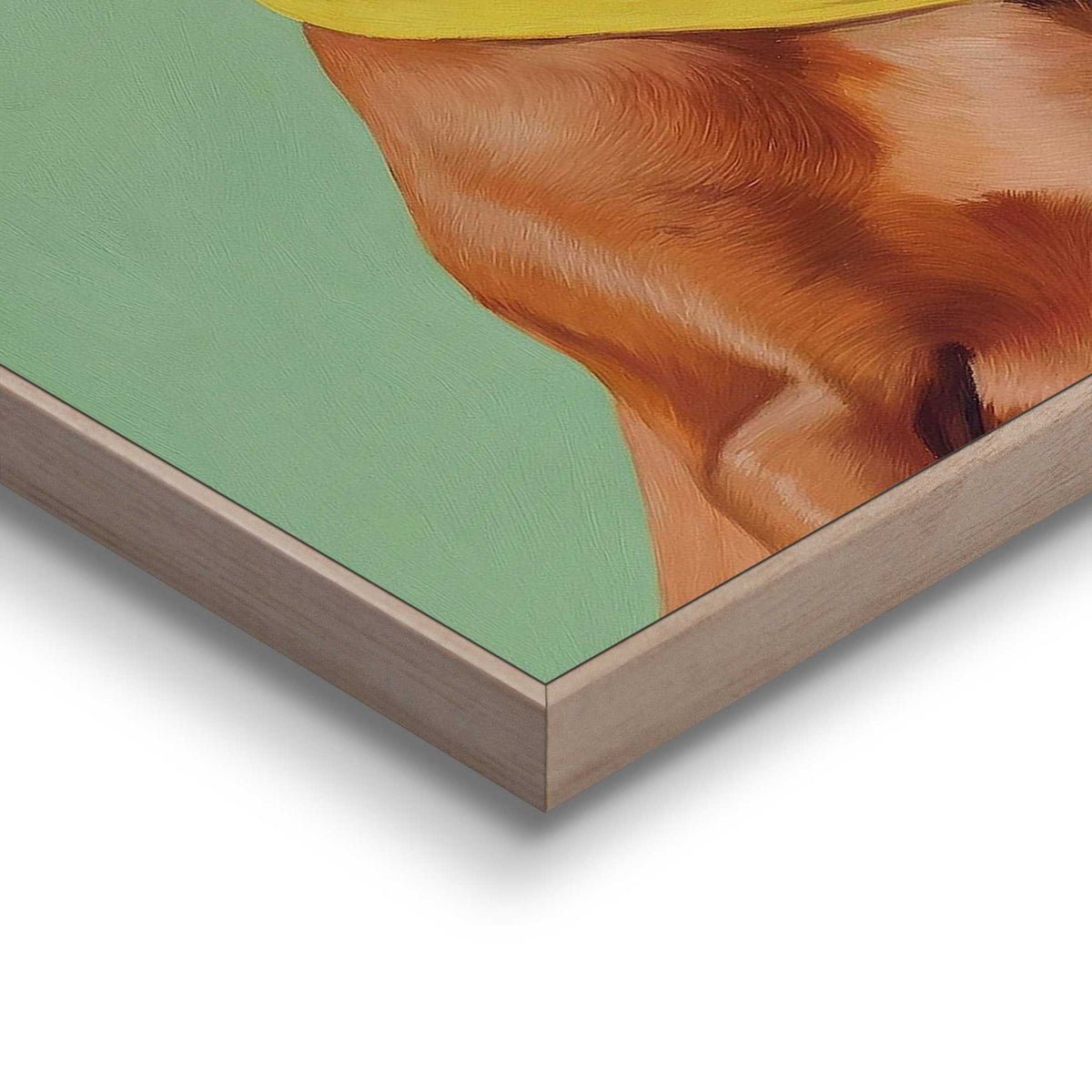 Framed Poster Dachshund Portrait 50x40