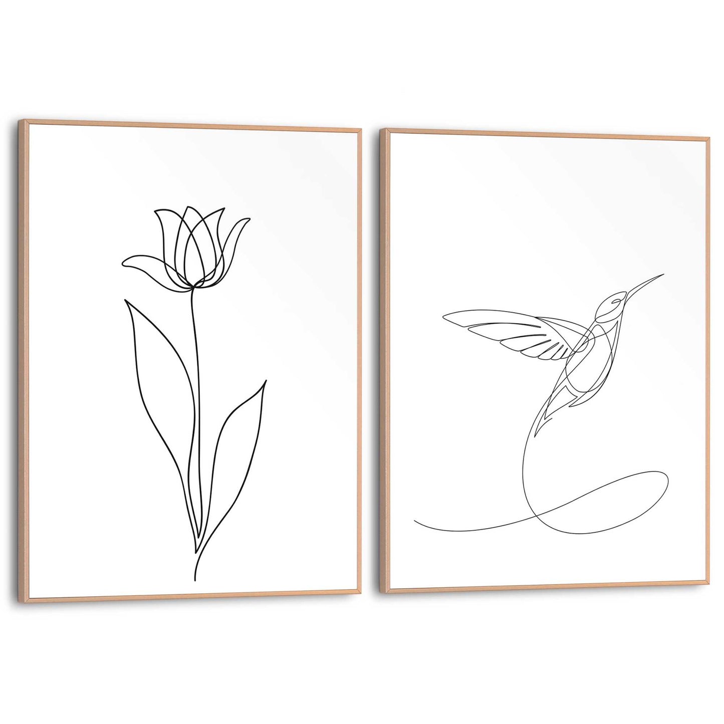 Framed in Wood Natural Drawings
