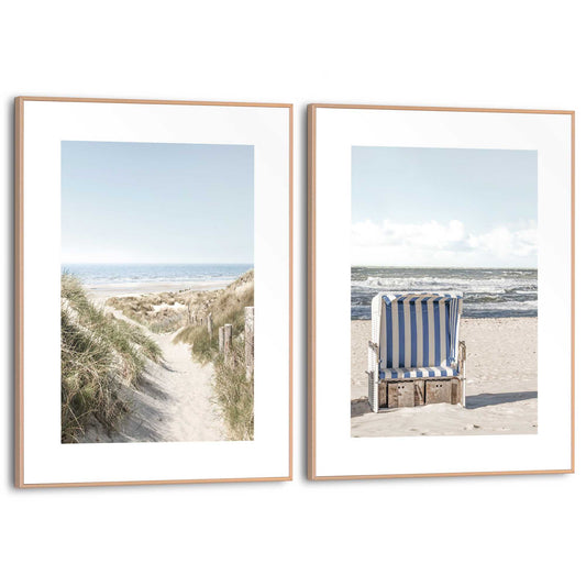 Framed in Wood Beach Images