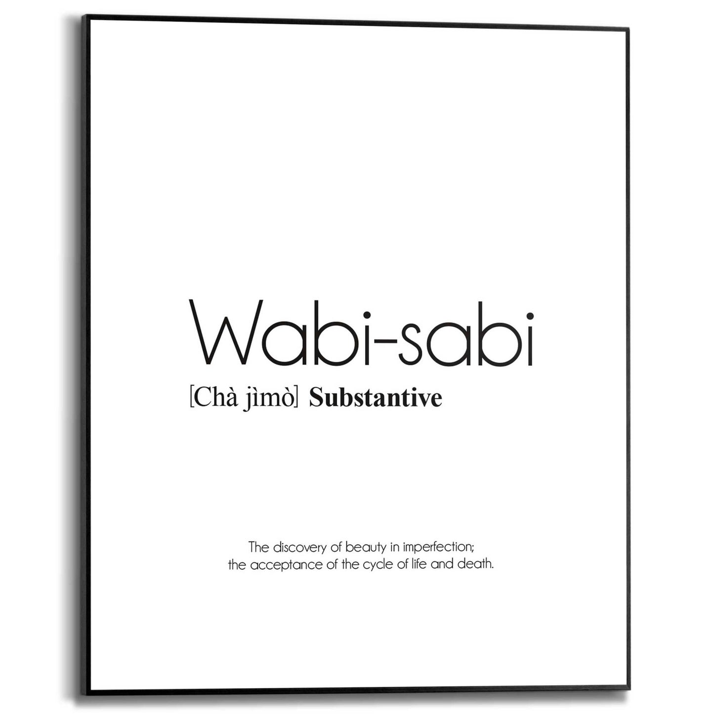 Framed in Black Wabi Sabi