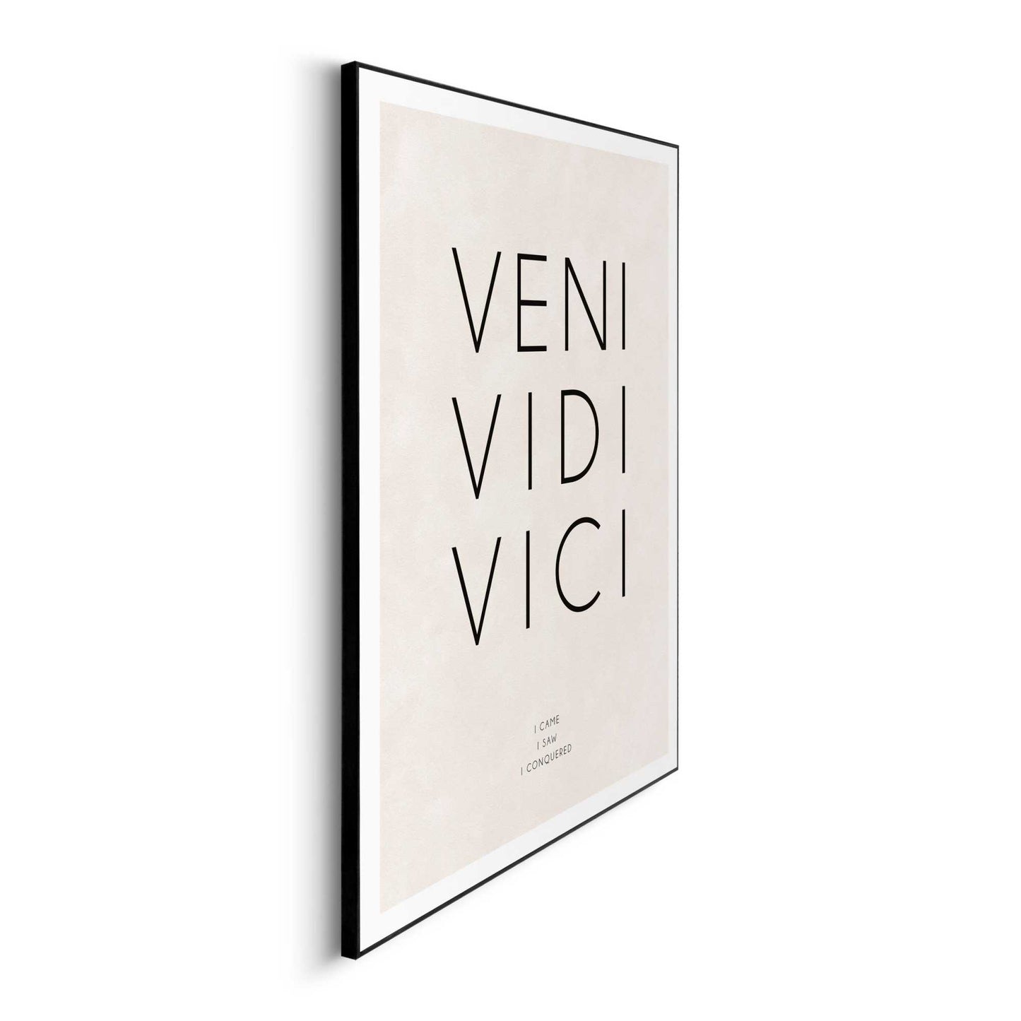 Framed in Black Veni Vidi Vici