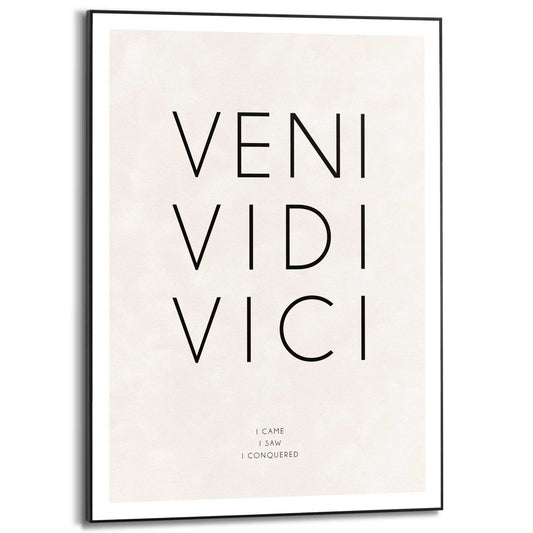 Framed in Black Veni Vidi Vici