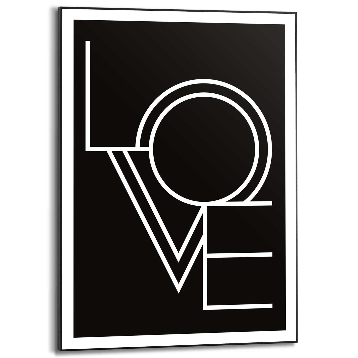 Framed in Black Typed Love
