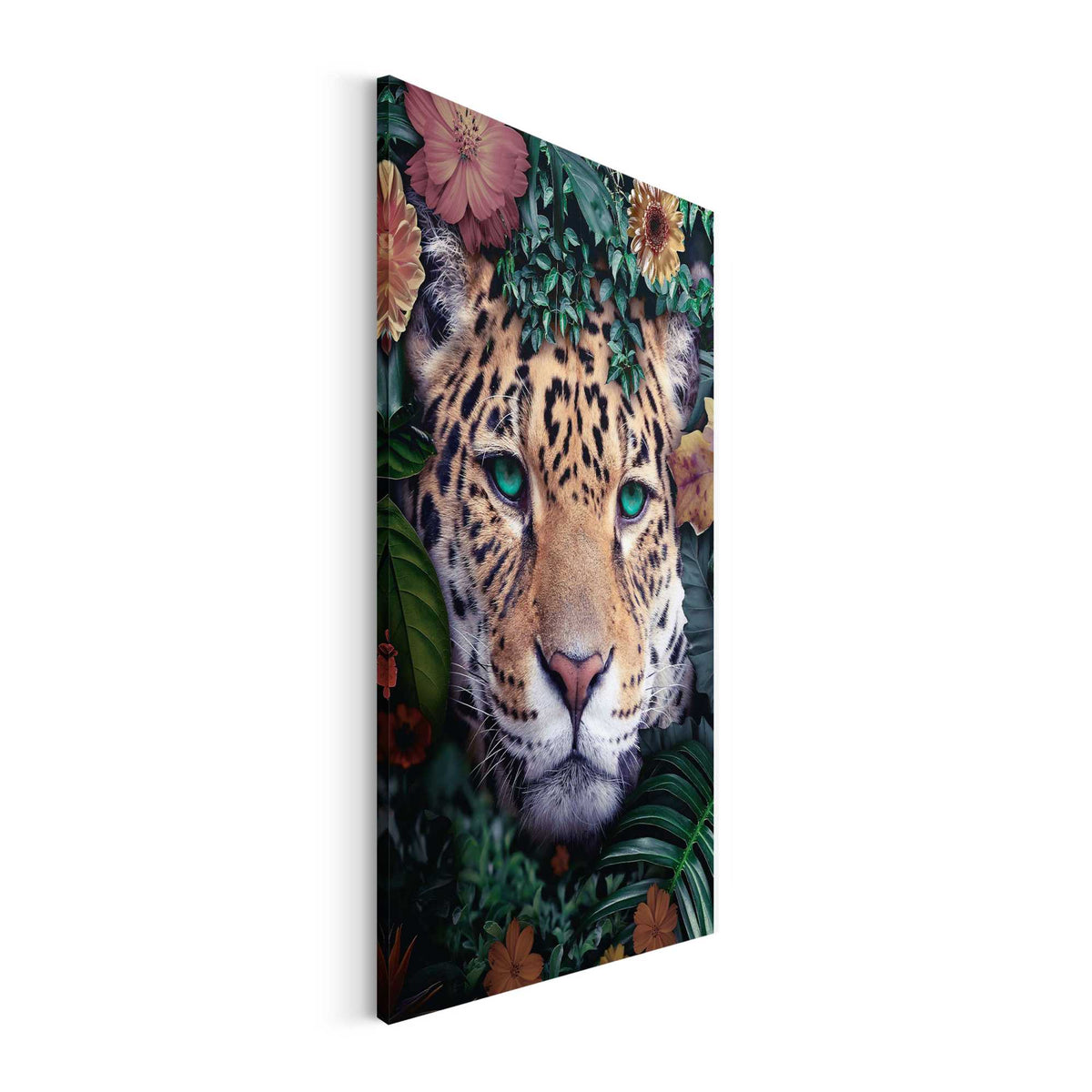 Canvas Tropical Leopard