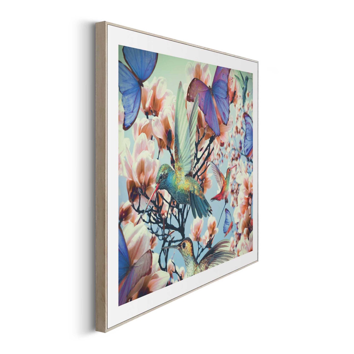 Framed in Wood Floral Adventure