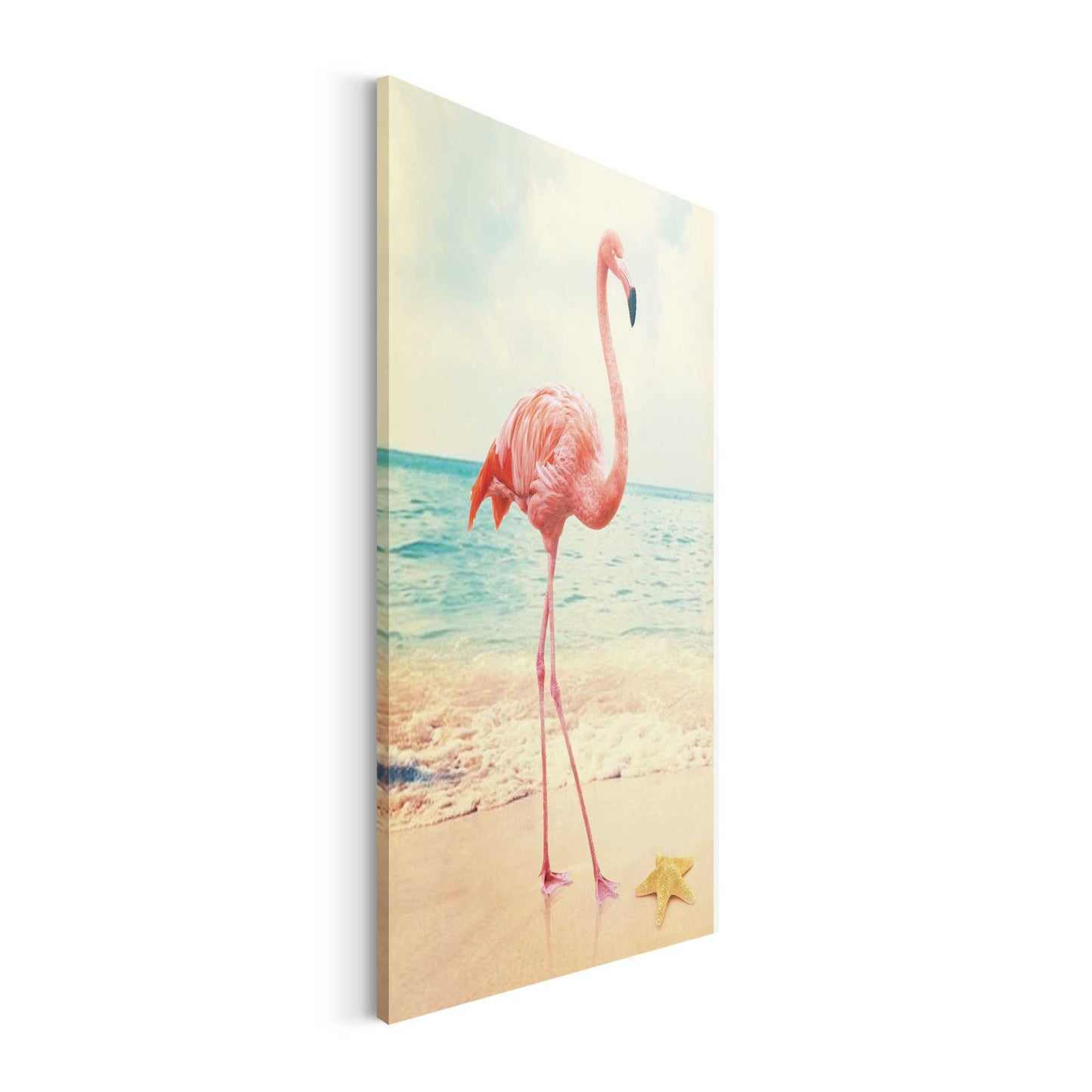 Canvas Flamingo Beach