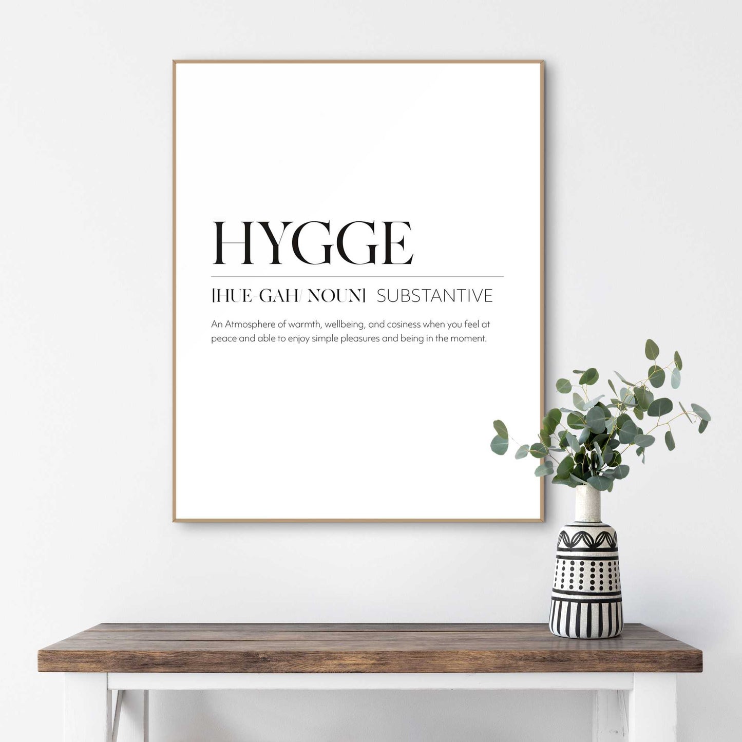 Framed in Wood Hygge