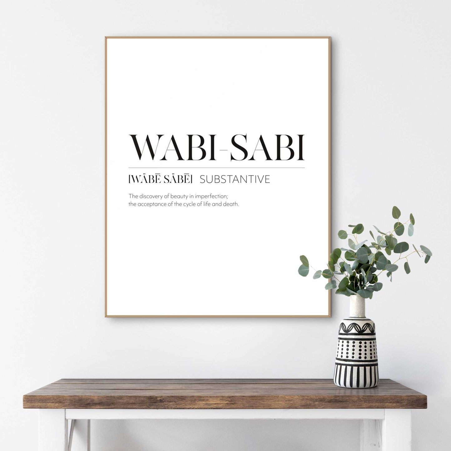 Framed in Wood Wabi Sabi