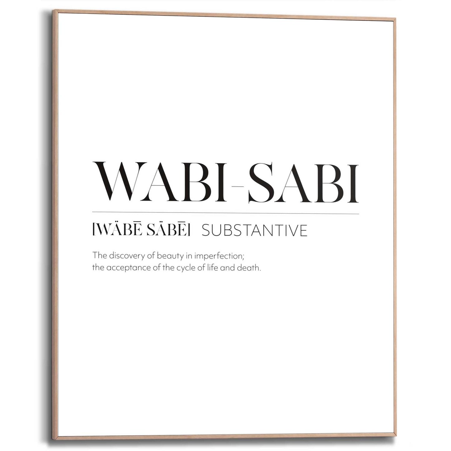 Framed in Wood Wabi Sabi