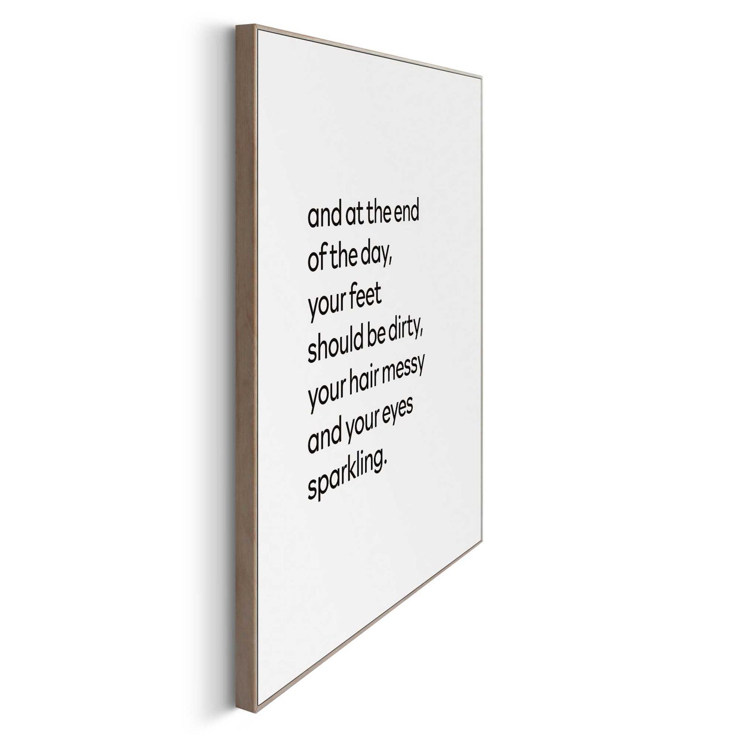 Framed in Wood Sparkling Eyes