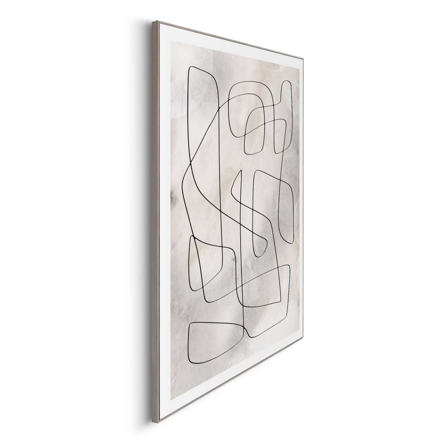 Framed in Wood Curved Lines