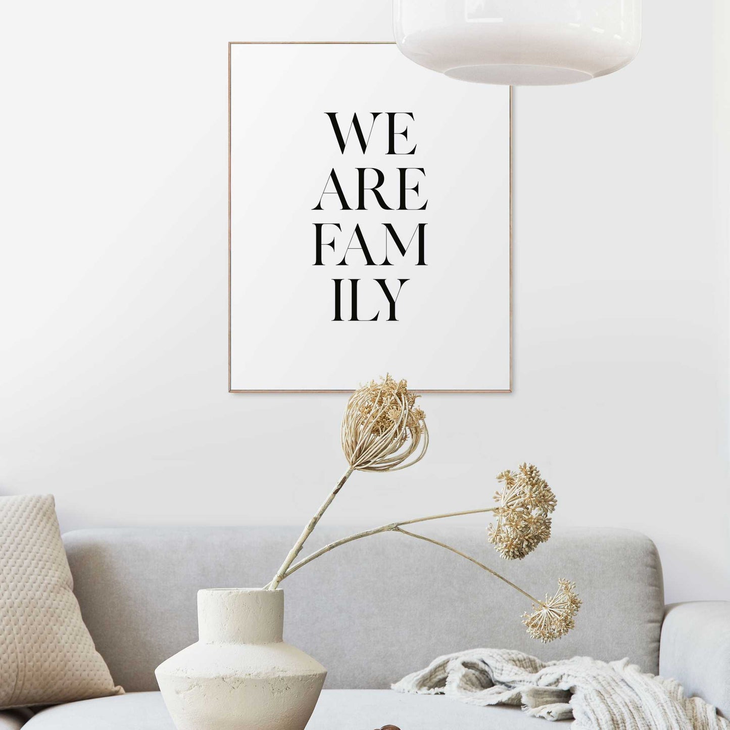 Framed in Wood We Are Family