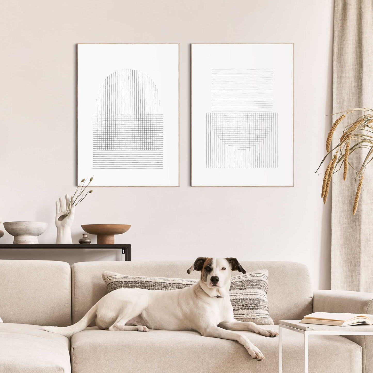 Framed in Wood Sunrise and Sunset