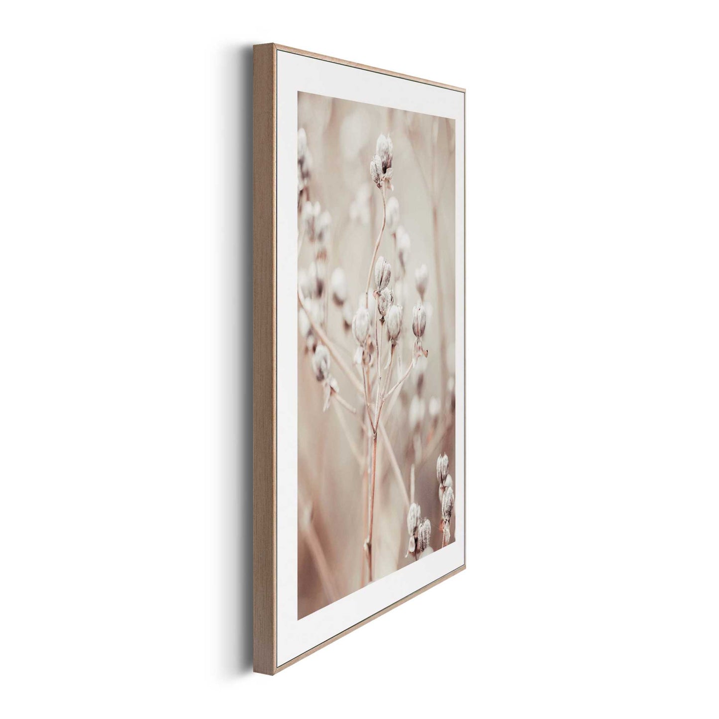 Framed in Wood Dried Flowers 40x30