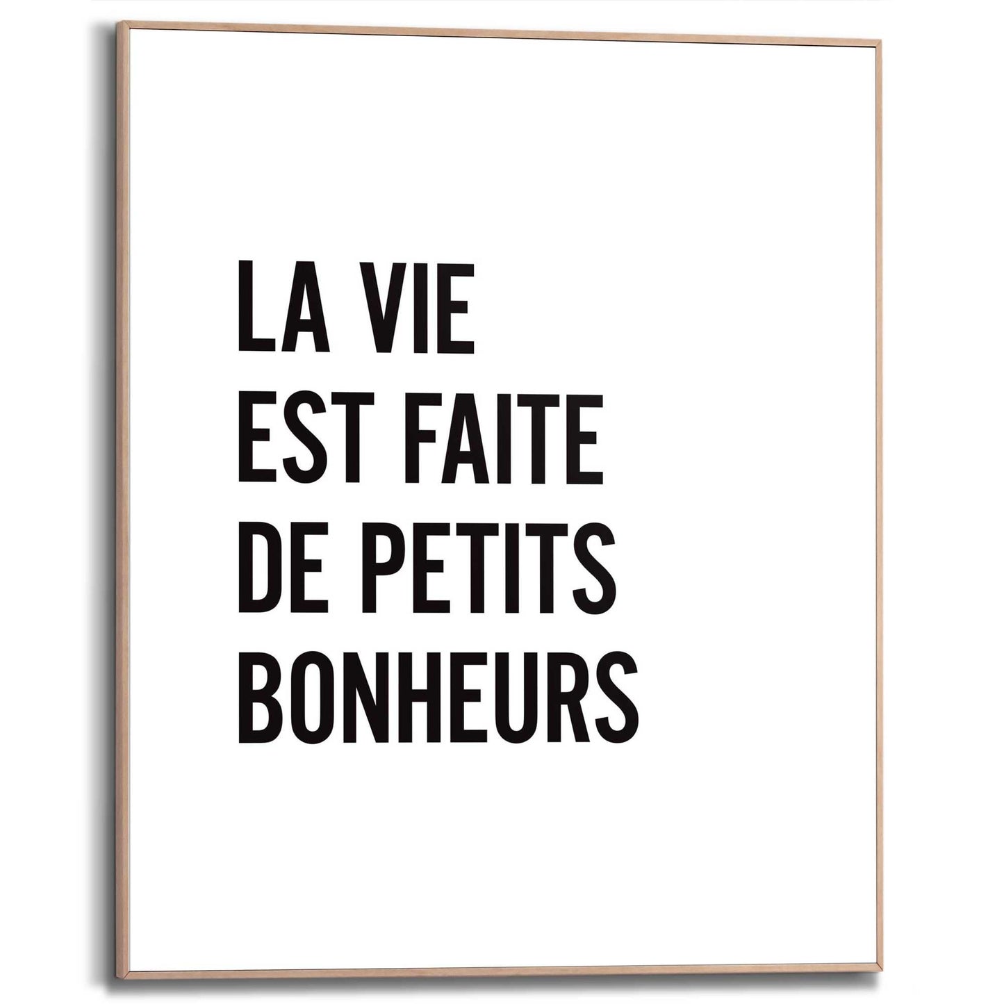 Framed in Wood Petits Bonheurs