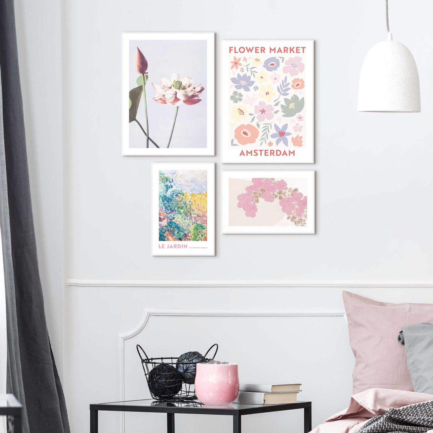 Framed in White Flowers 40x30