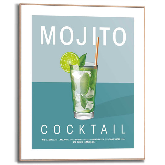 Framed in Wood Mojito Cocktail