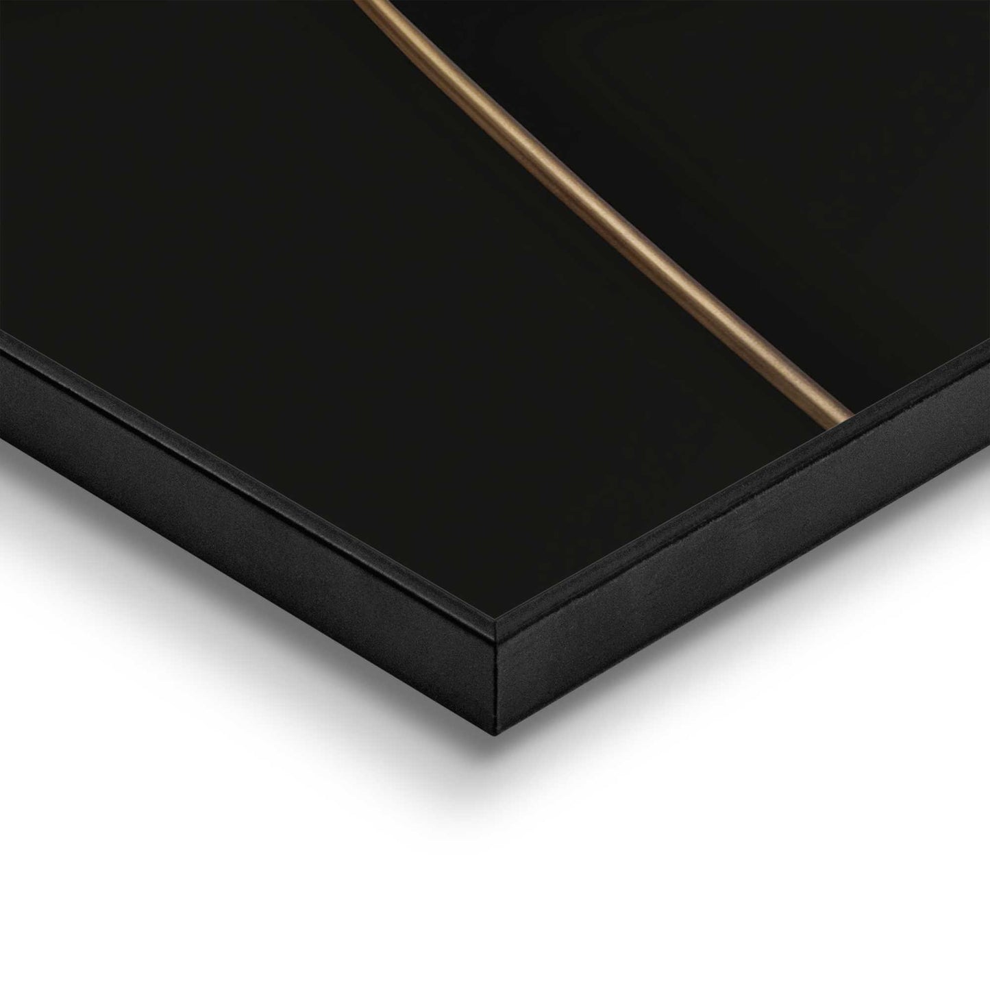 Framed in Black Golden Leafs in Black