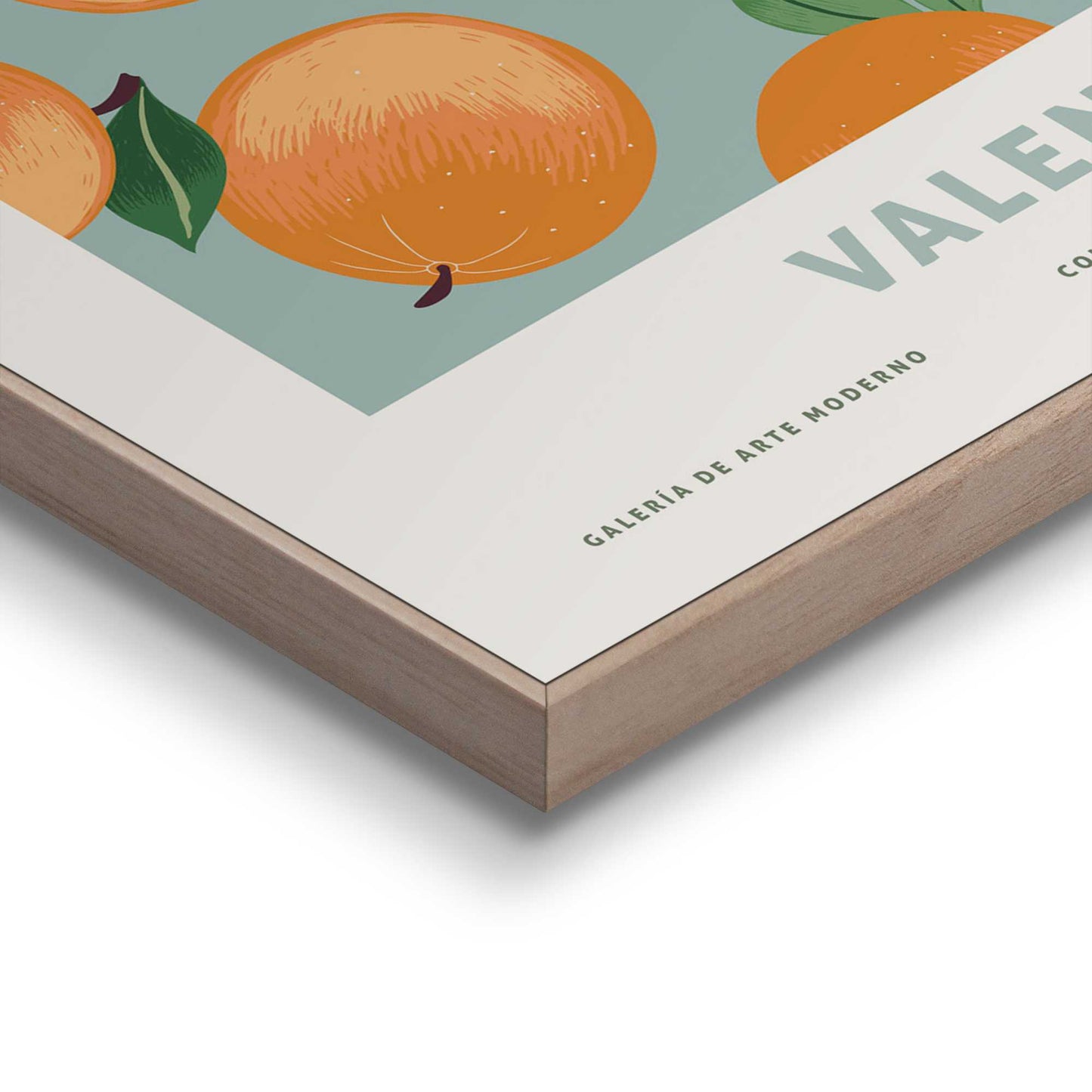 Framed in Wood Valencia Oranges