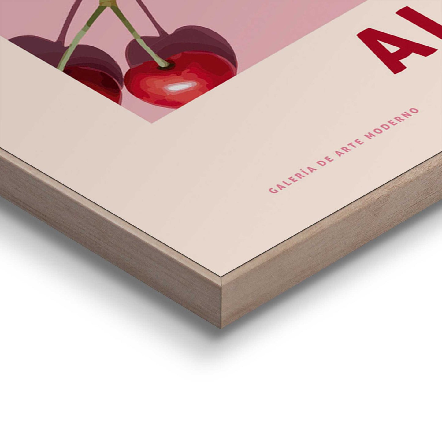 Framed in Wood Fruit Market - Alicante