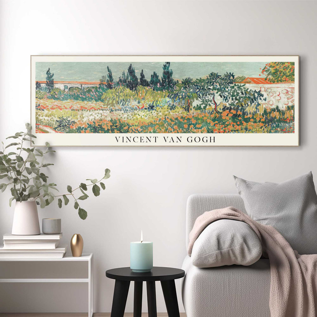 Wall Art Panel Van Gogh - garden des Arles 40x120