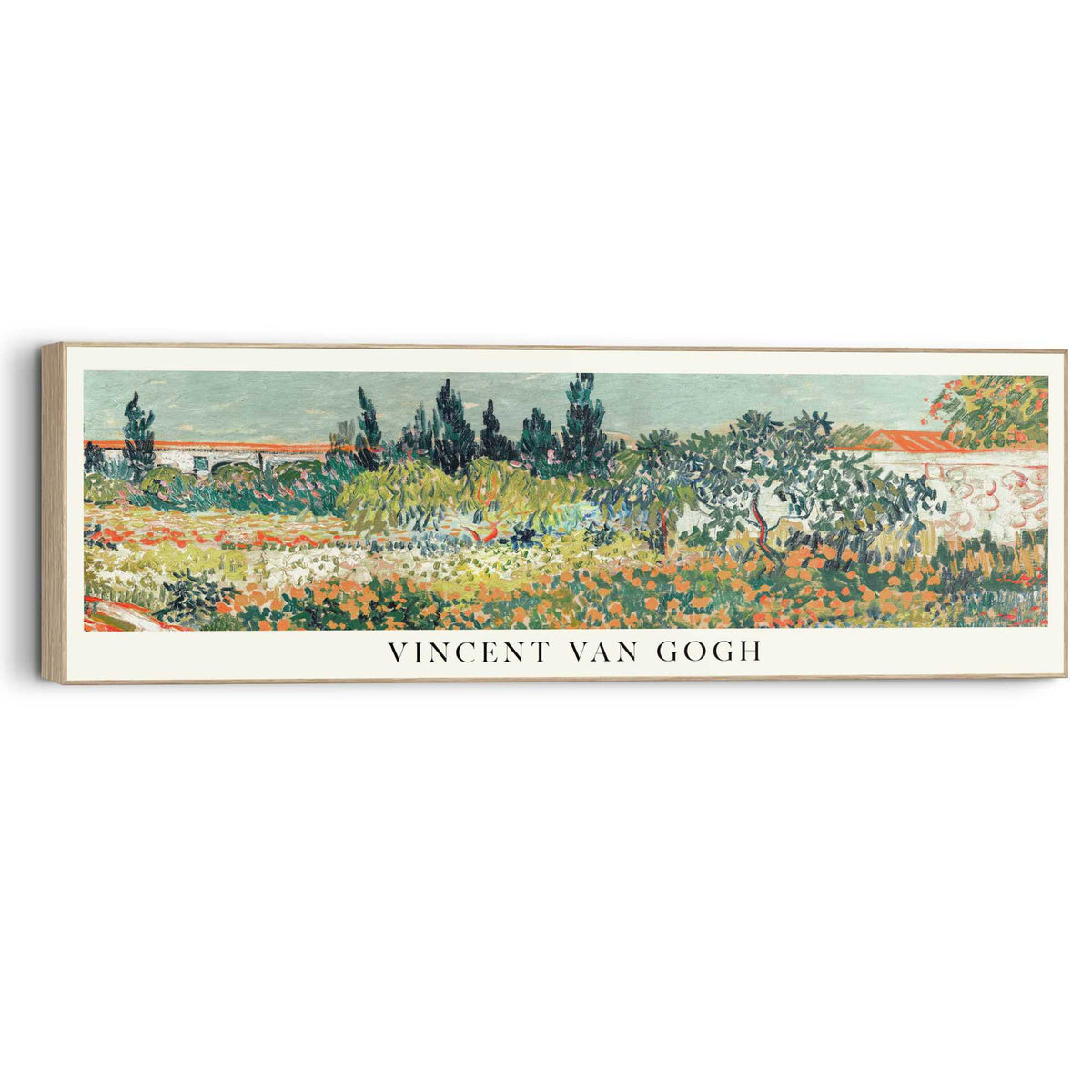 Wall Art Panel Van Gogh - garden des Arles 40x120