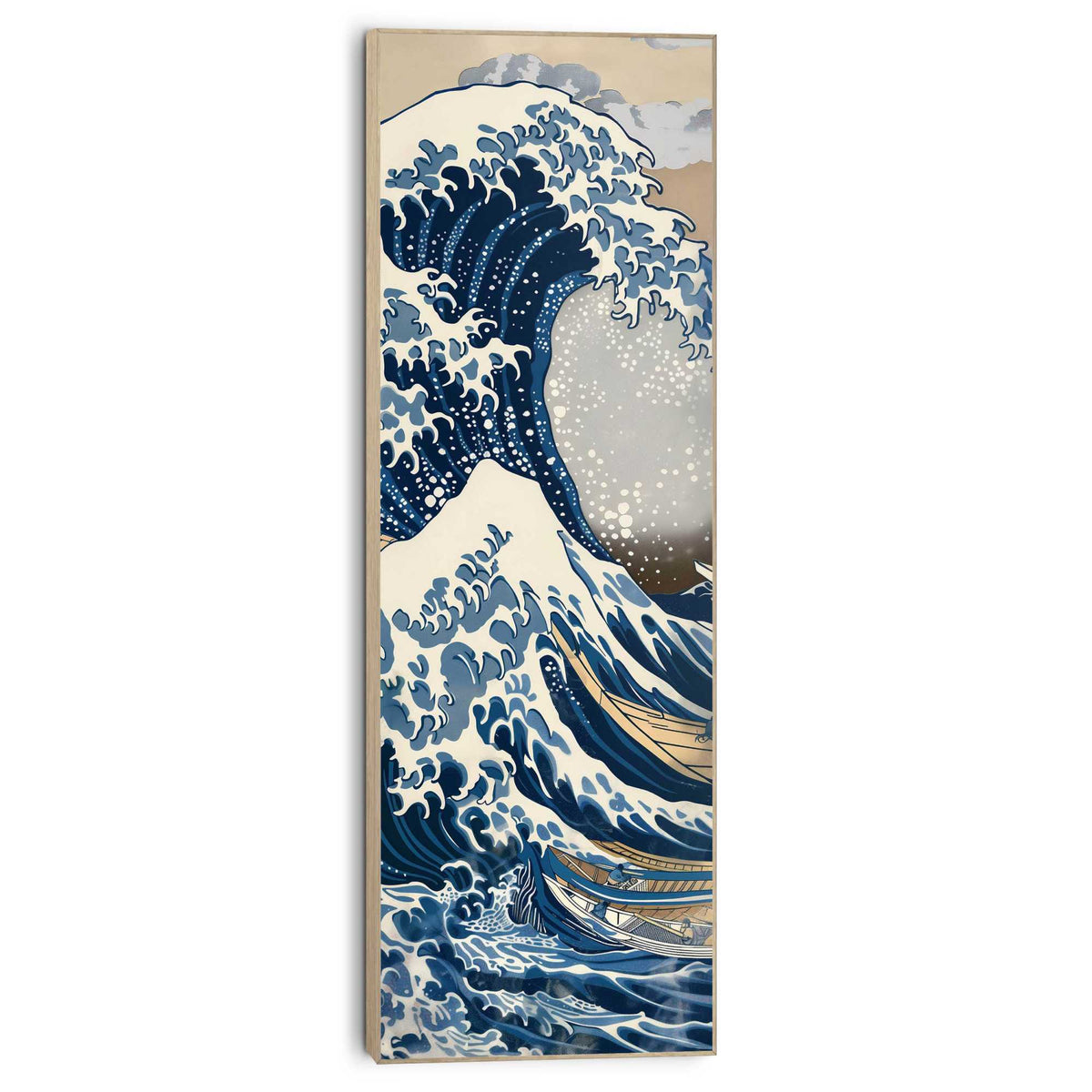 Wall Art Panel The Great Wave - portrait 120x40