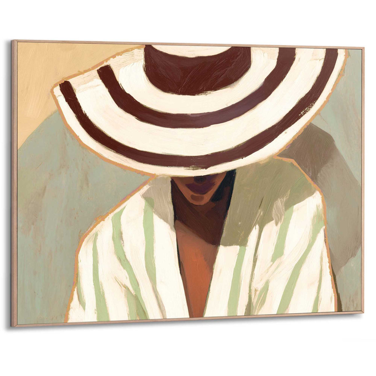 Framed Poster Sunny Summer Hat 50x70