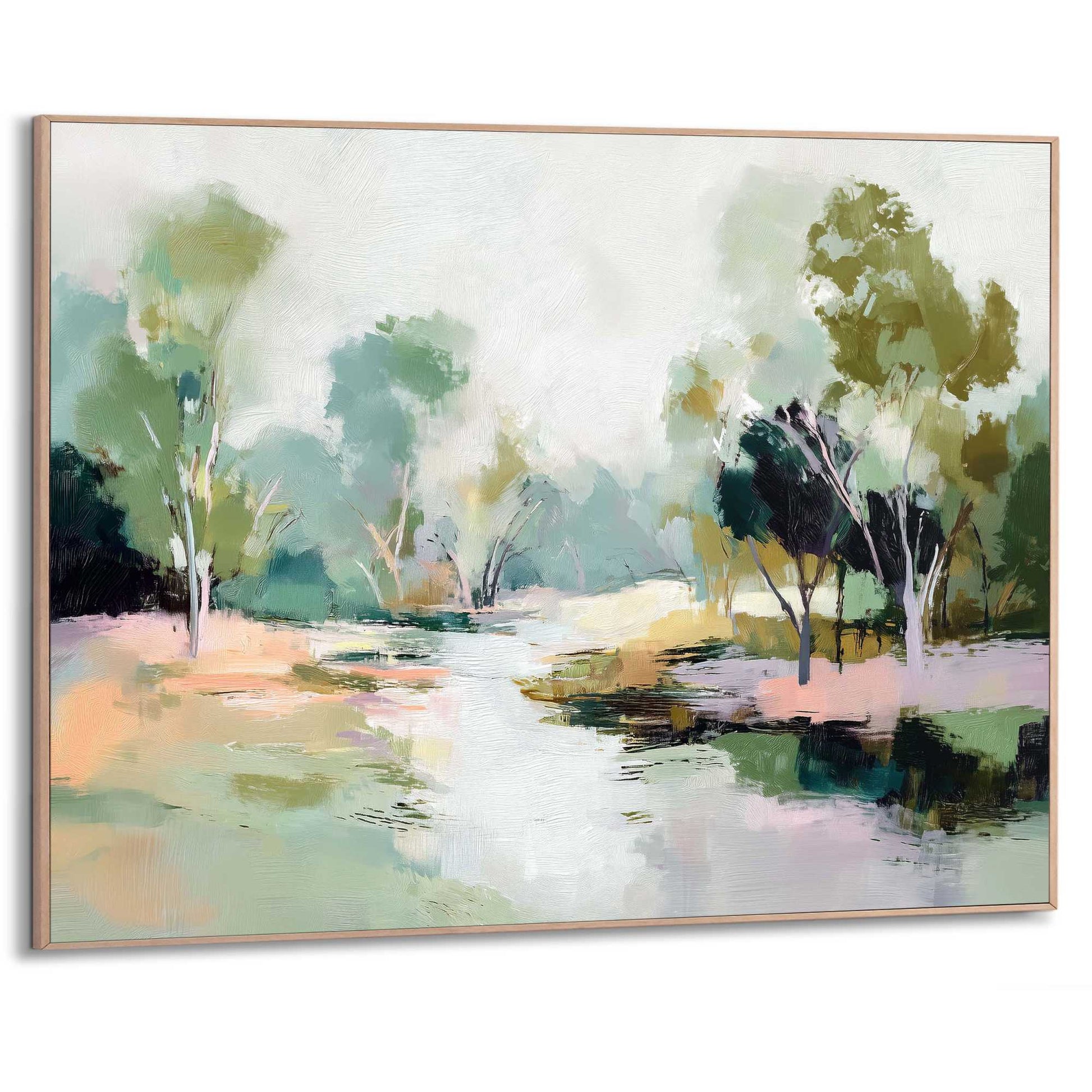 Framed Poster Green Slope 50x70