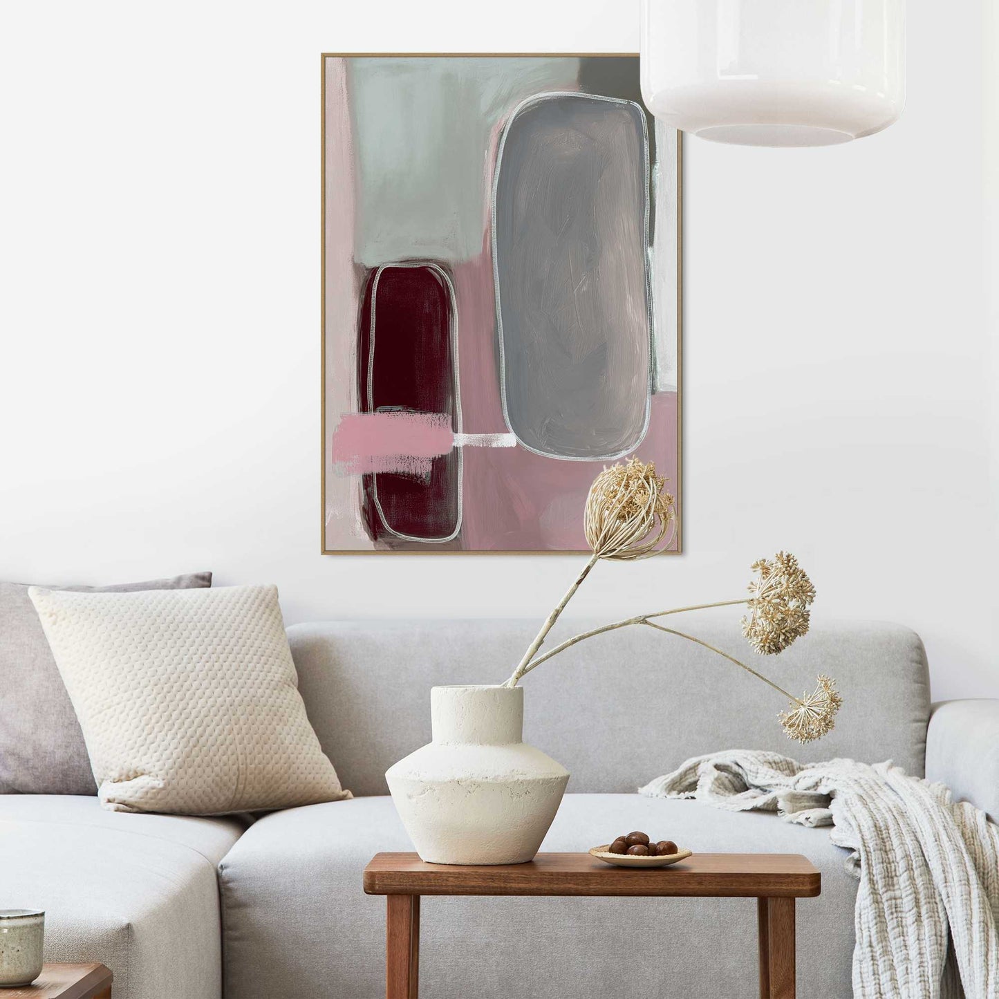 Framed Poster Balanced Abstract 70x50