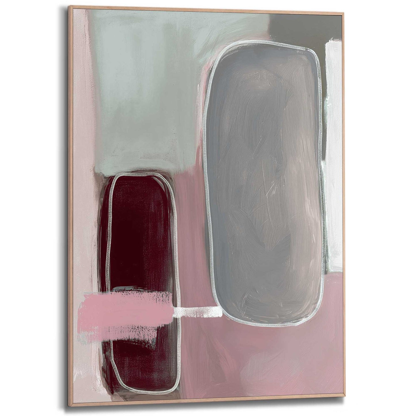 Framed Poster Balanced Abstract 70x50