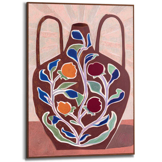 Framed Poster Contrast Vase 70x50