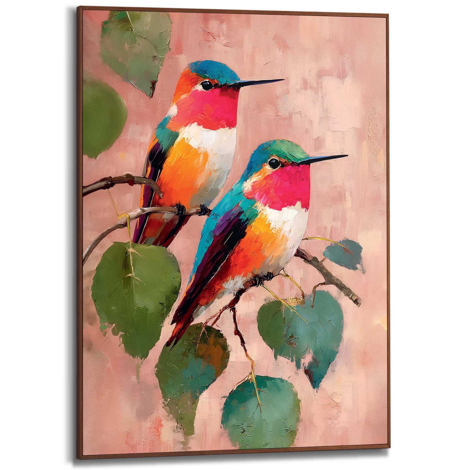 Framed Poster Bird Duo 70x50