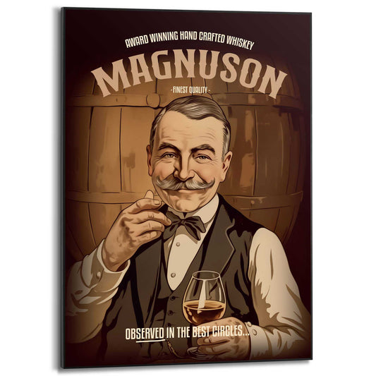 Framed Poster Whiskey Connoisseur 70x50