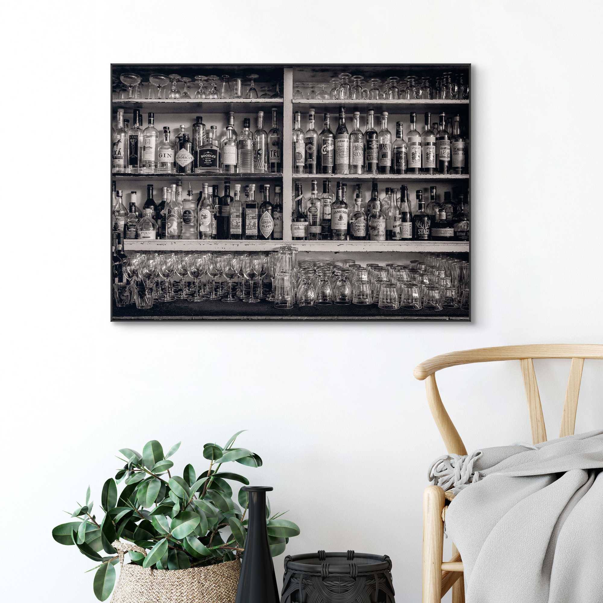 Framed Poster Vintage Bar 50x70 – Orangewallz