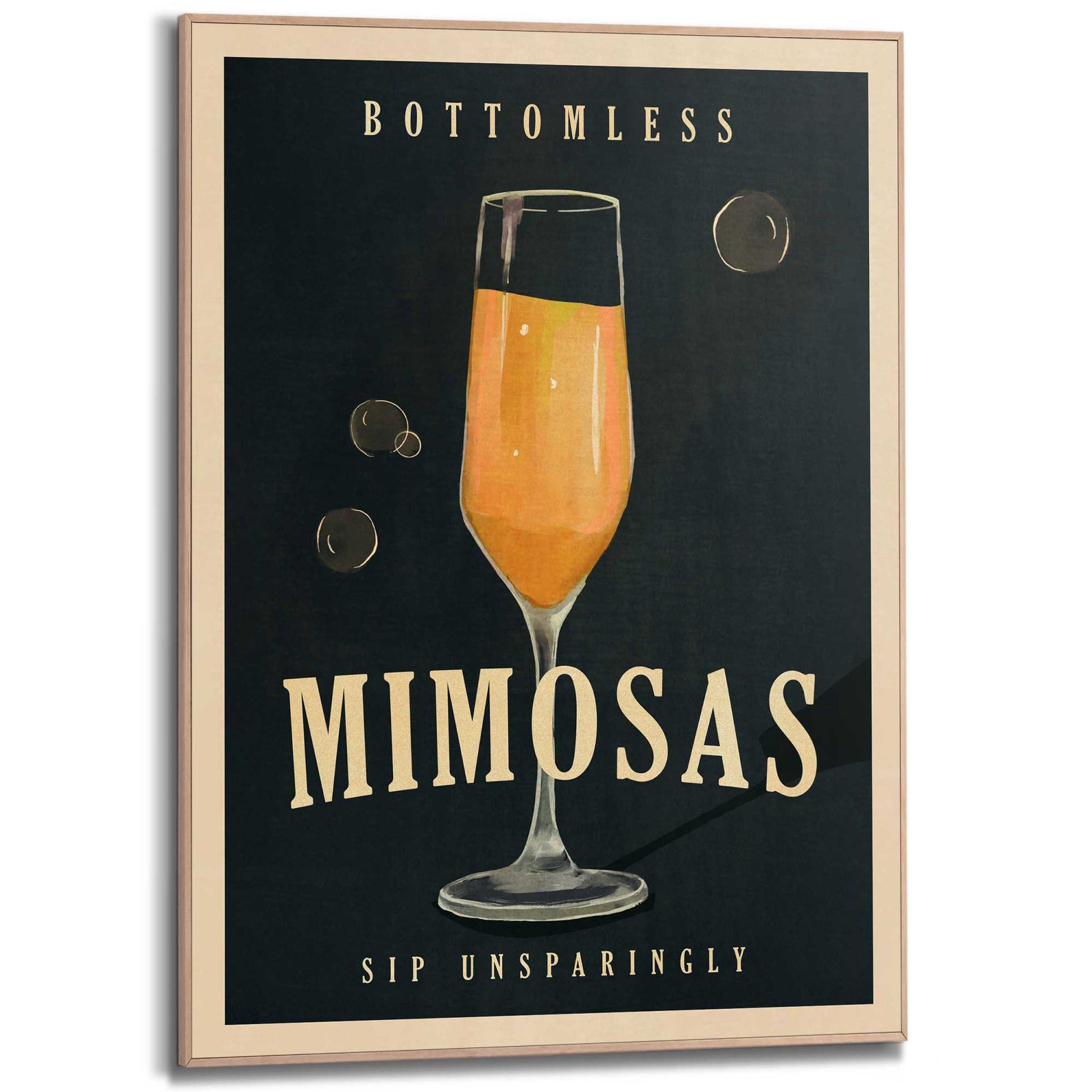 Framed Poster Mimosas Art Deco 70x50