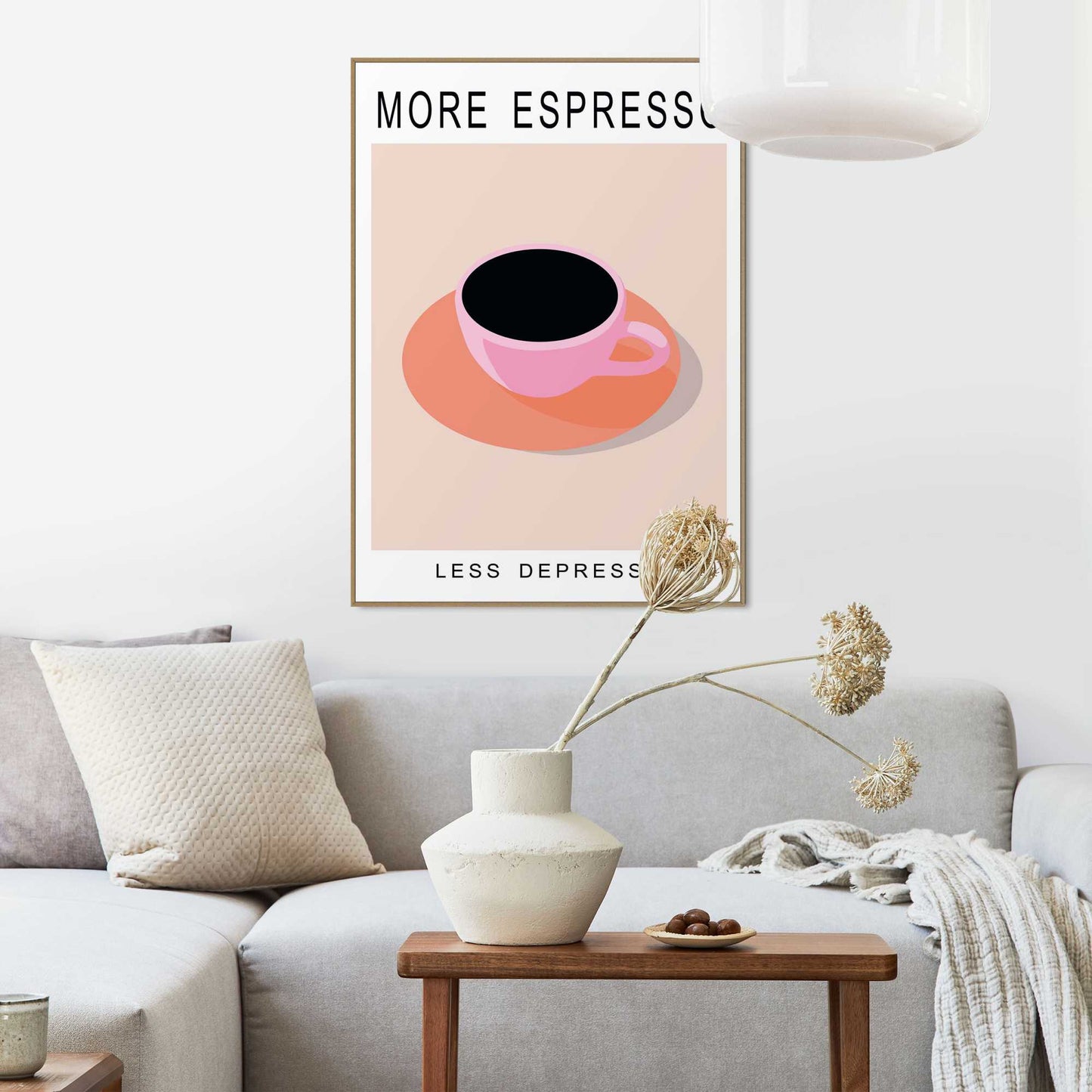 Framed Poster Espresso First 70x50