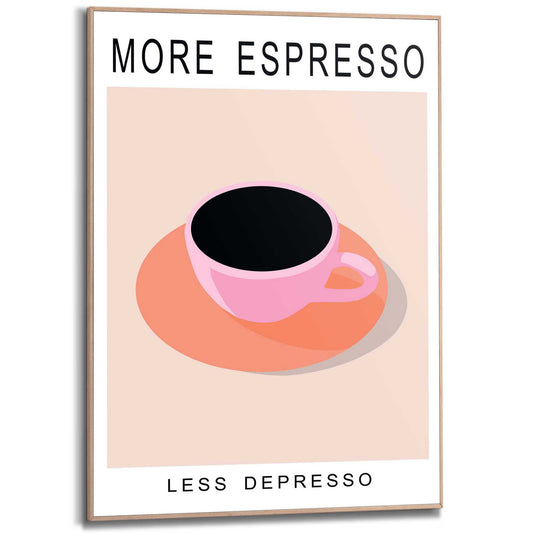 Framed Poster Espresso First 70x50