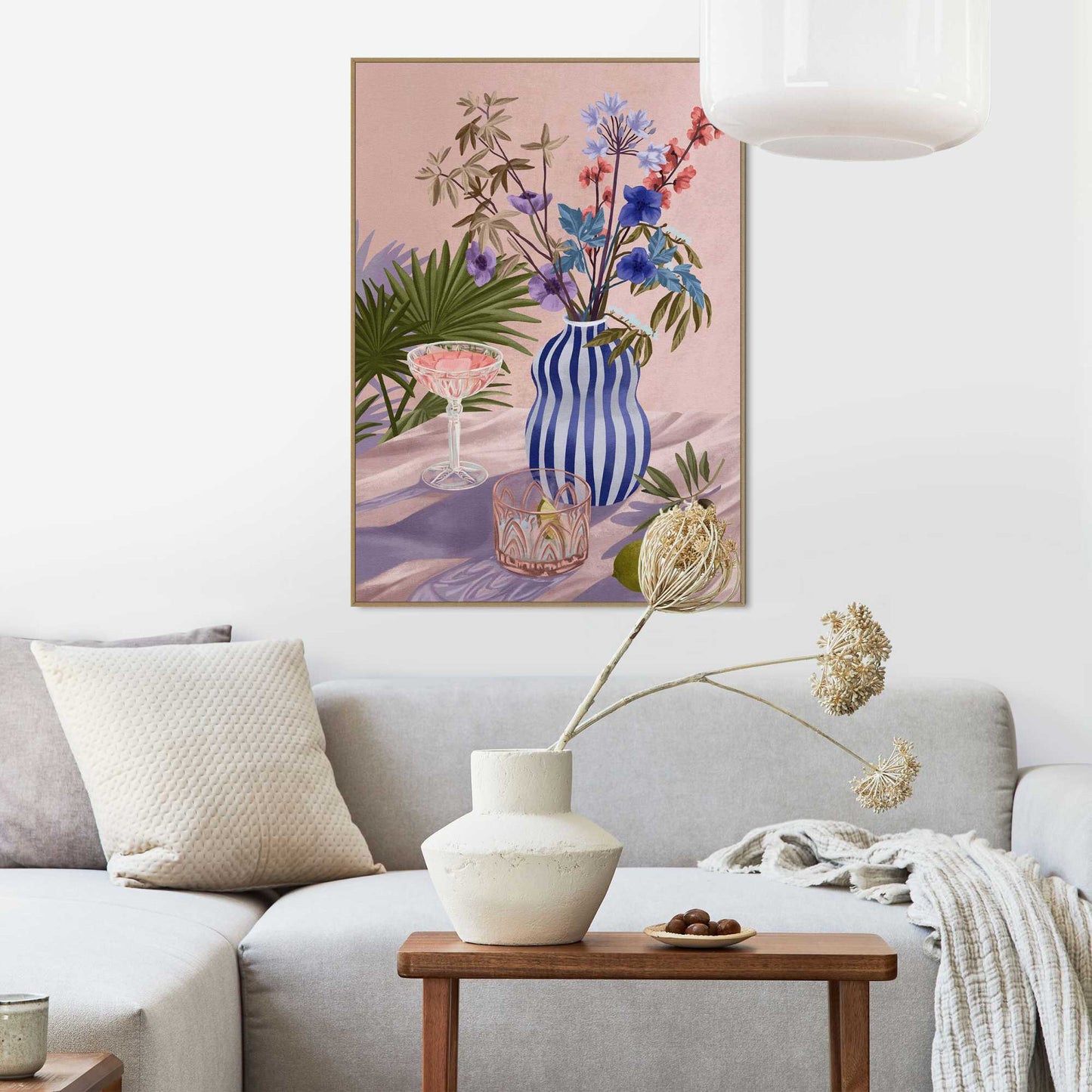 Framed Poster Lilac Summer 70x50