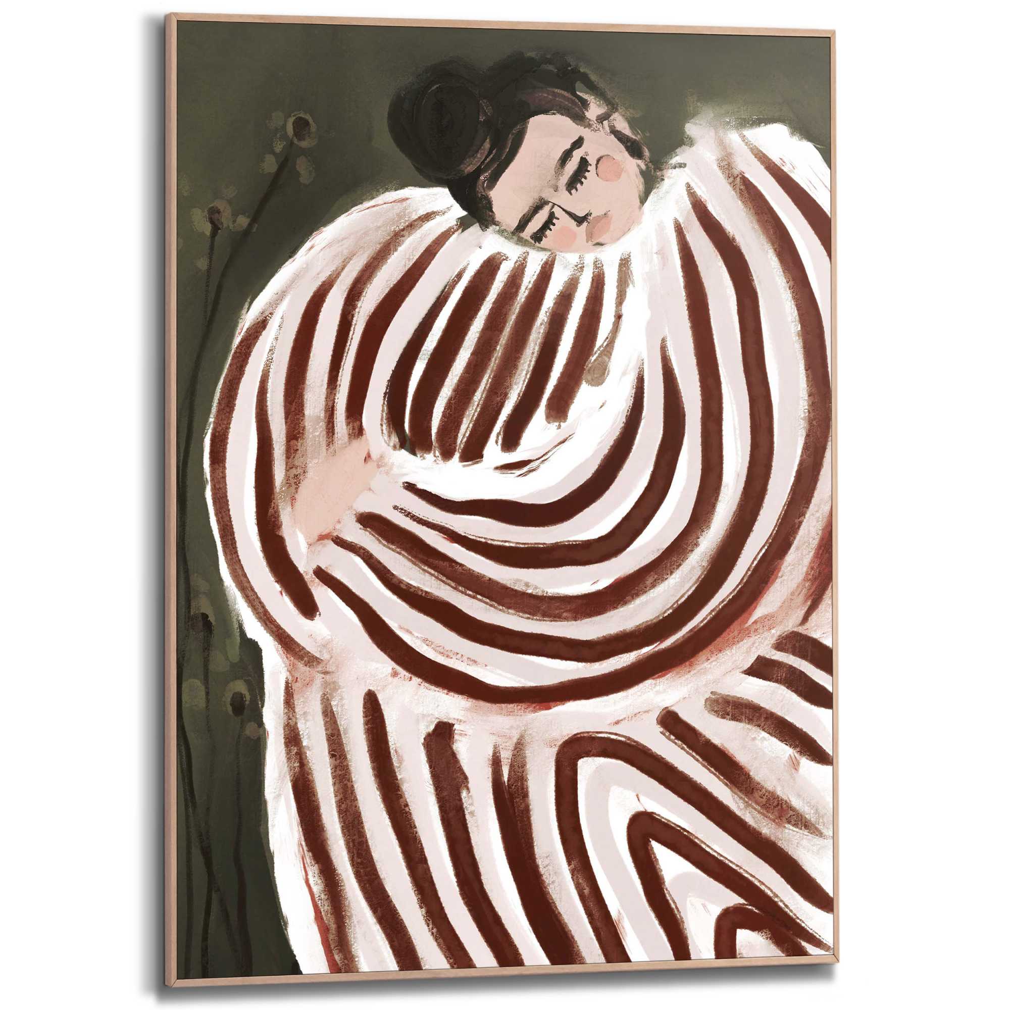 Framed Poster Soft Embrace 70x50 – Orangewallz