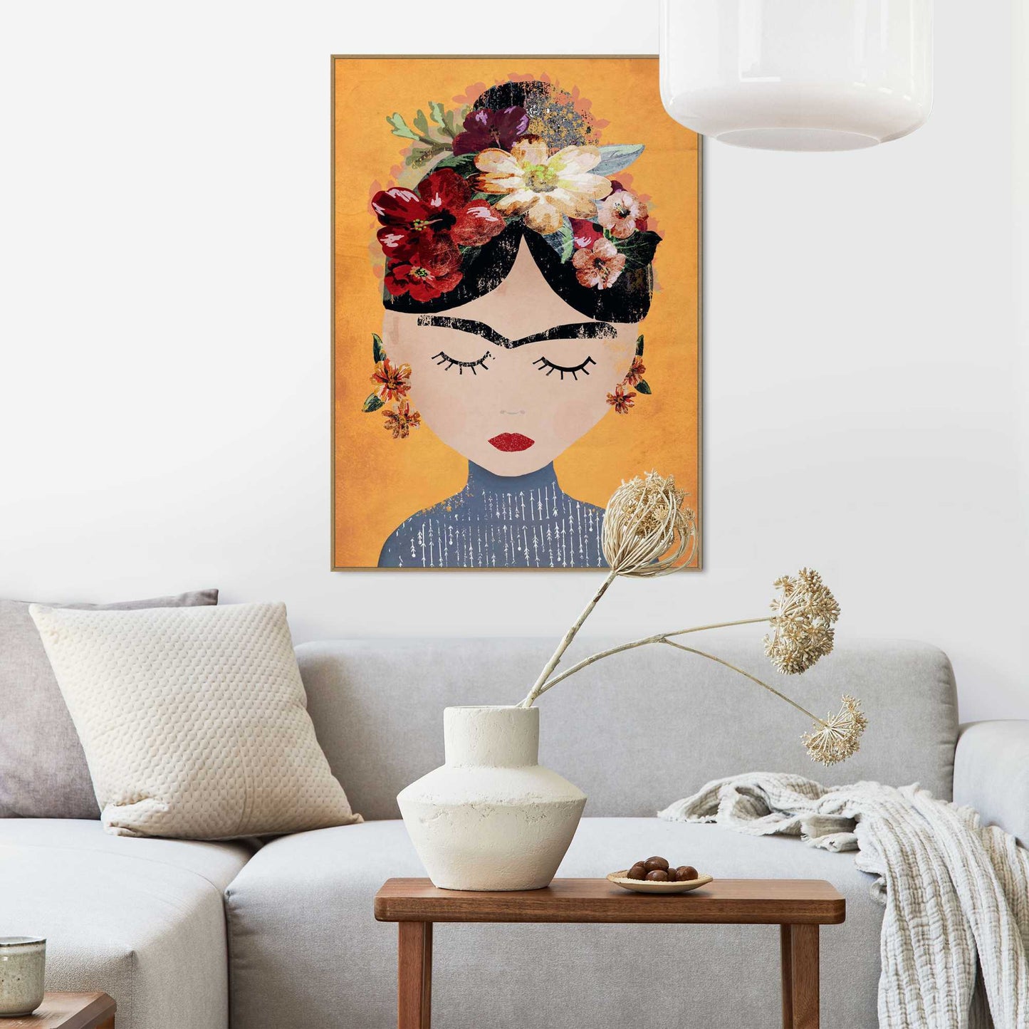 Framed Poster Floral Frida 70x50