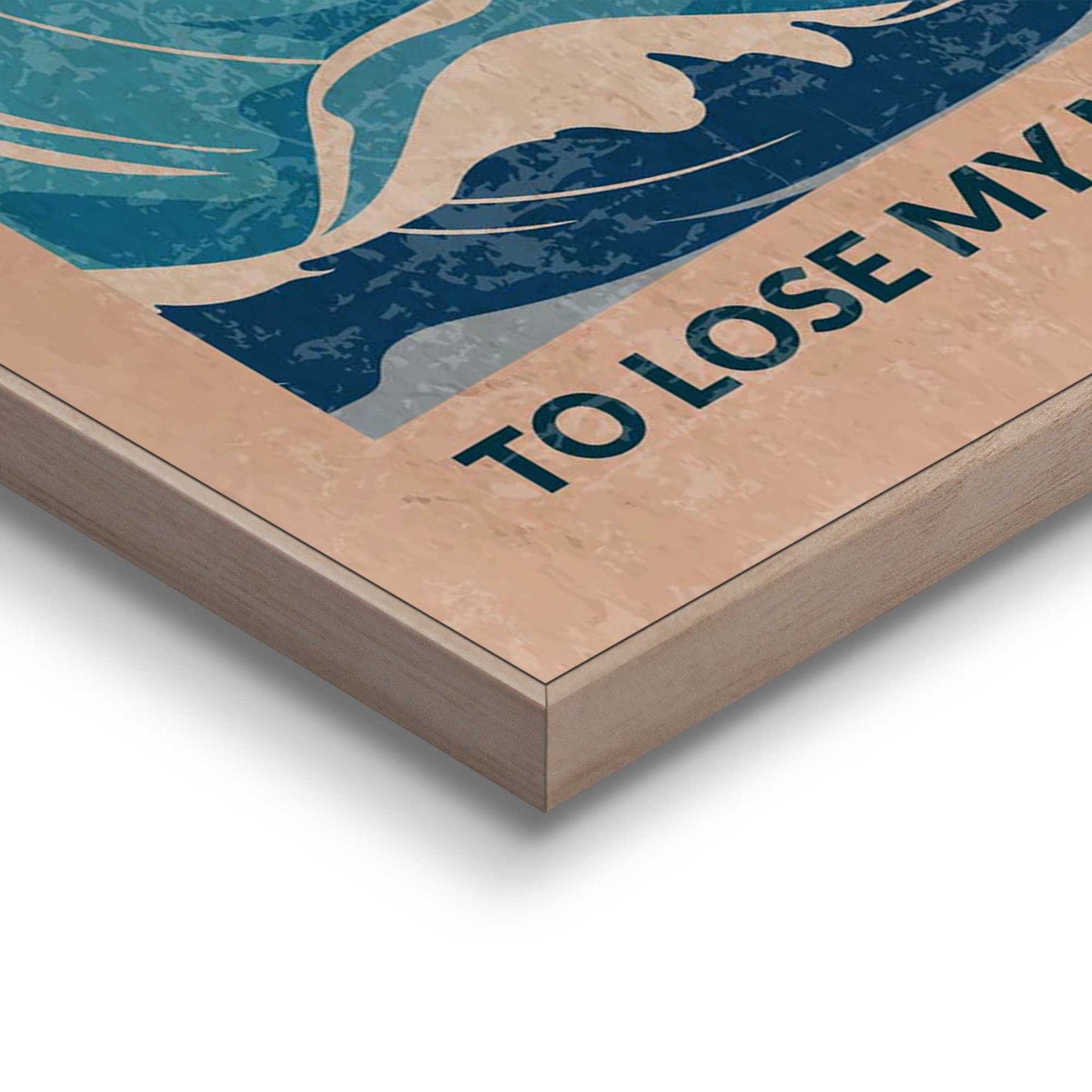 Framed Poster Into the Ocean 70x50